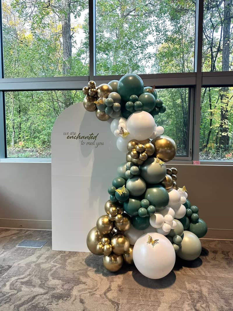 Backdrops balloon decor by Inflatable Decorations, Winnipeg