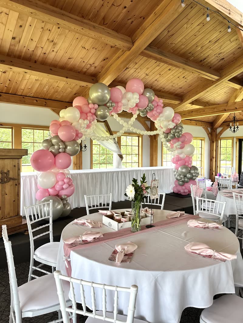 Arches balloon decor by Inflatable Decorations, Winnipeg